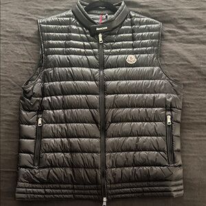 Moncler Quilted Black Vest for Men